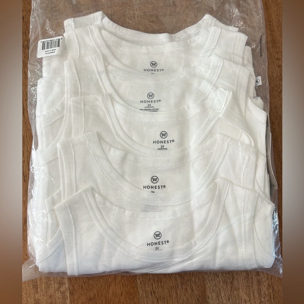 Honest Co. White Tank Tops 10-Pack